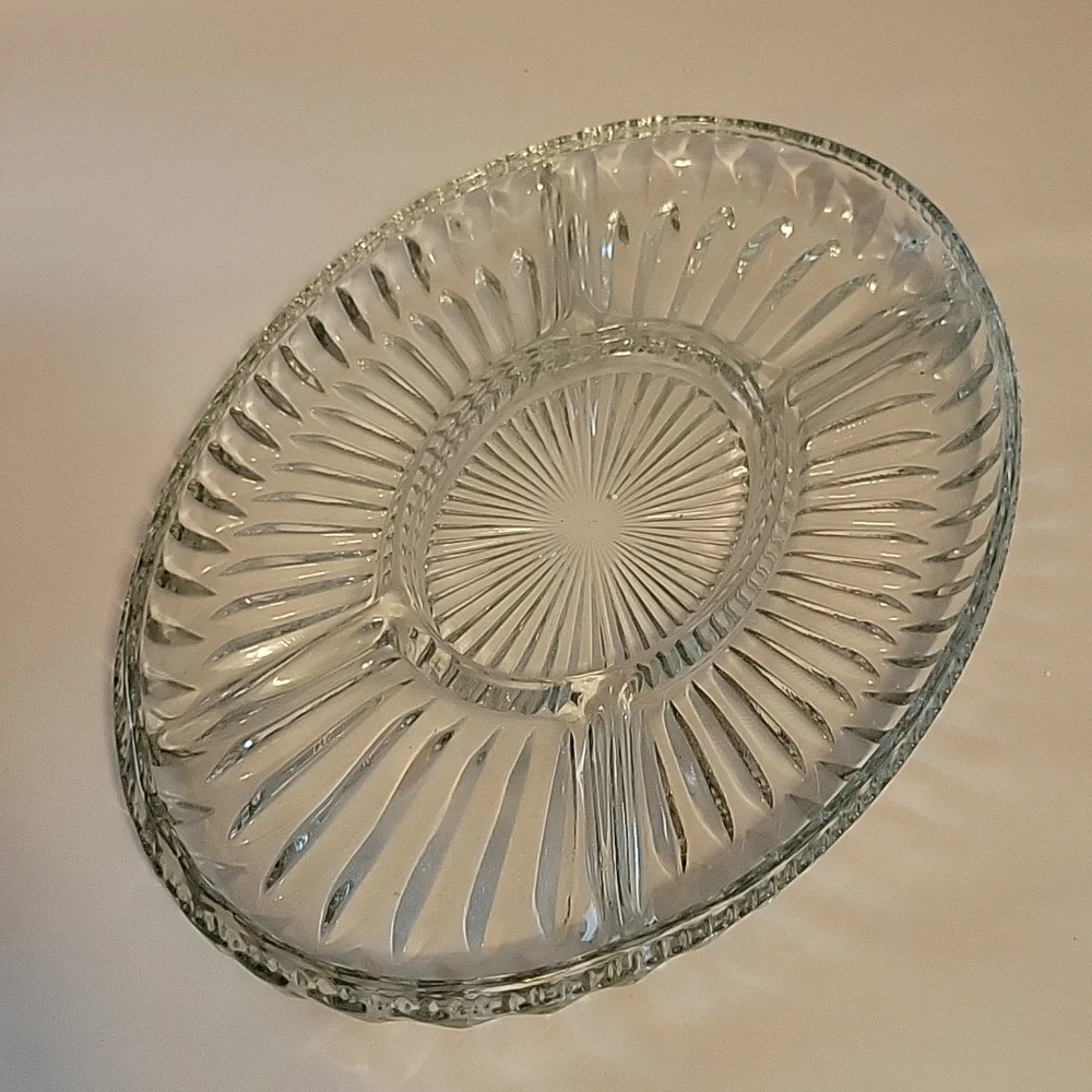 Oval Glass Serving Tray